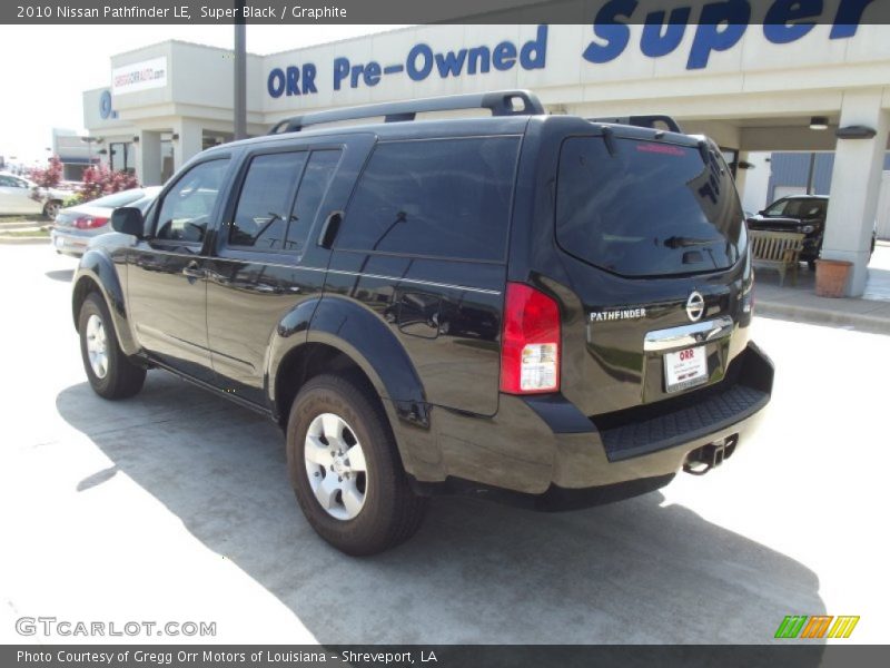 Super Black / Graphite 2010 Nissan Pathfinder LE