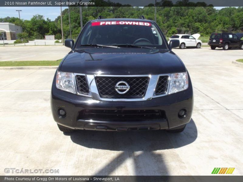 Super Black / Graphite 2010 Nissan Pathfinder LE