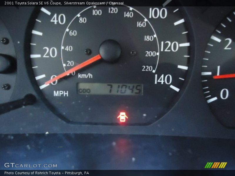 Silverstream Opalescent / Charcoal 2001 Toyota Solara SE V6 Coupe