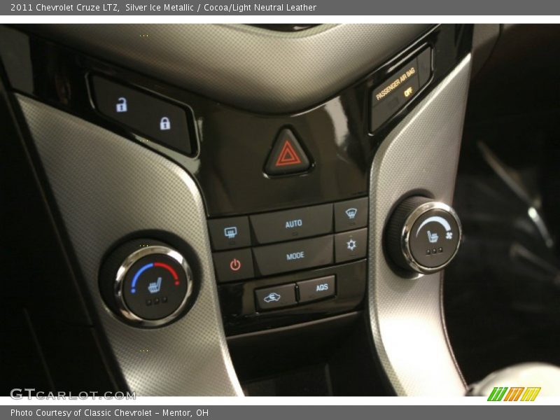 Silver Ice Metallic / Cocoa/Light Neutral Leather 2011 Chevrolet Cruze LTZ