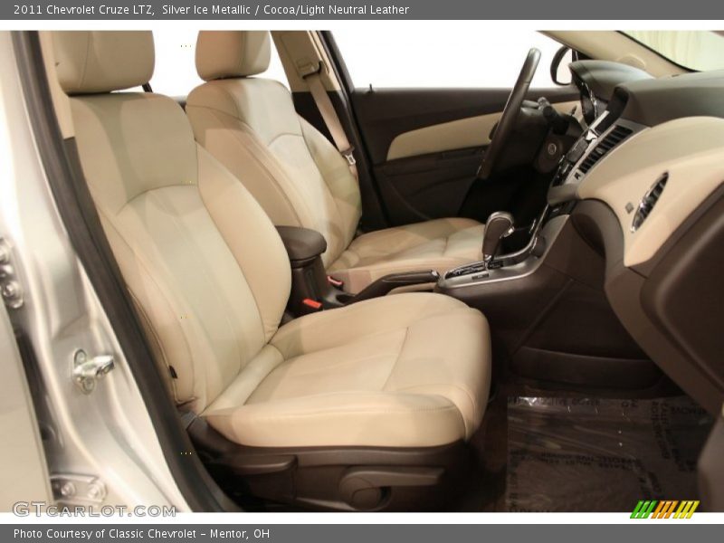 Silver Ice Metallic / Cocoa/Light Neutral Leather 2011 Chevrolet Cruze LTZ