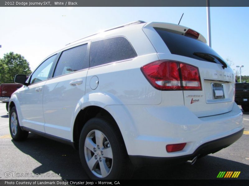 White / Black 2012 Dodge Journey SXT