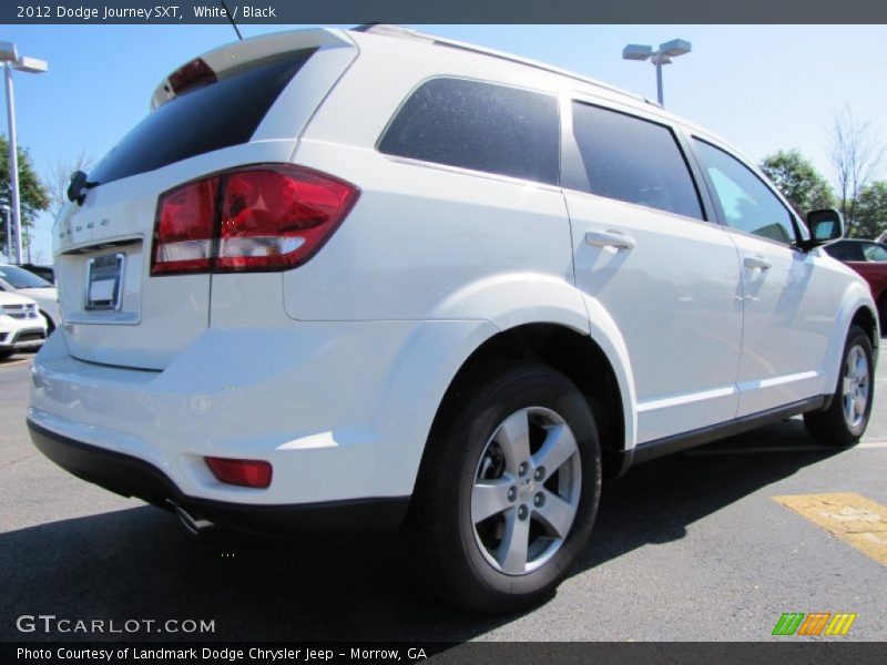 White / Black 2012 Dodge Journey SXT