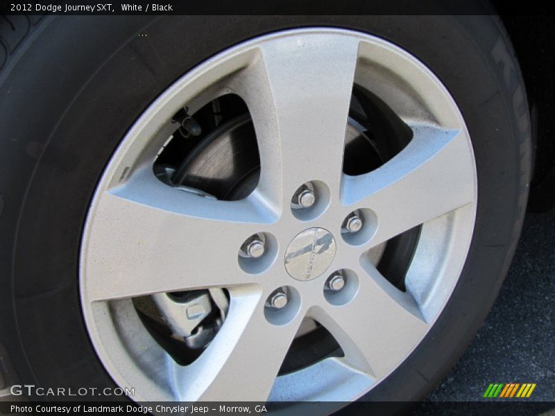 White / Black 2012 Dodge Journey SXT