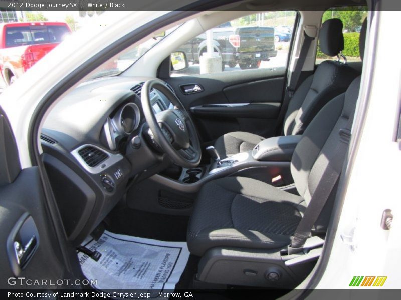 White / Black 2012 Dodge Journey SXT