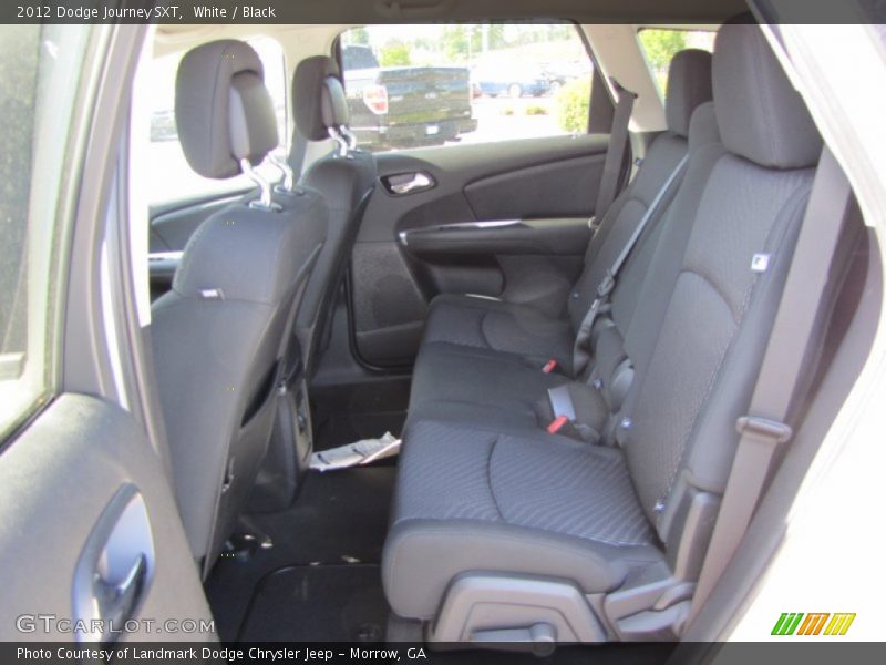 White / Black 2012 Dodge Journey SXT