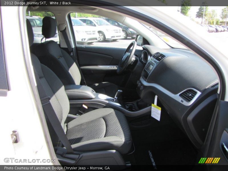 White / Black 2012 Dodge Journey SXT