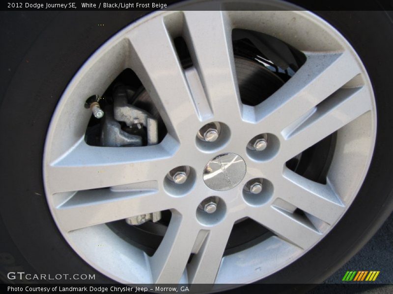 White / Black/Light Frost Beige 2012 Dodge Journey SE