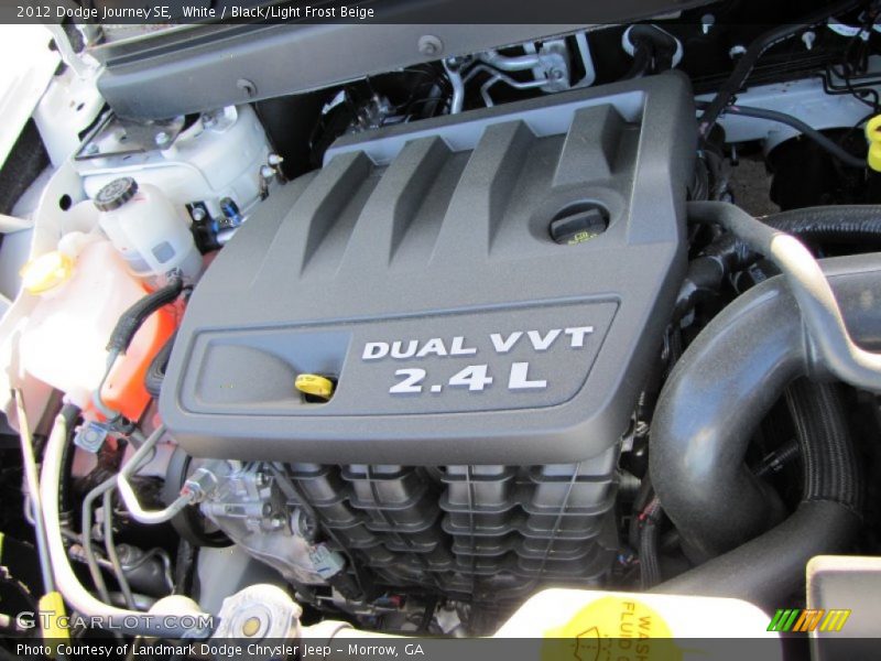 White / Black/Light Frost Beige 2012 Dodge Journey SE