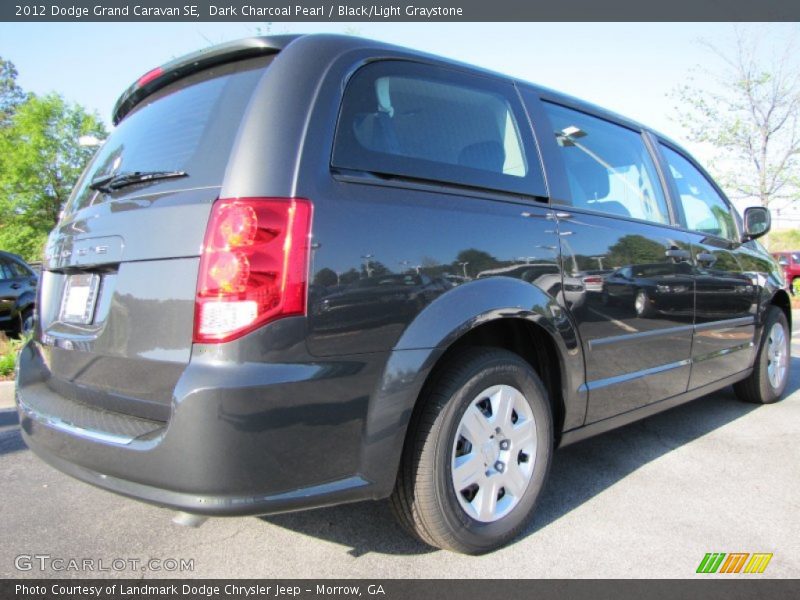 Dark Charcoal Pearl / Black/Light Graystone 2012 Dodge Grand Caravan SE