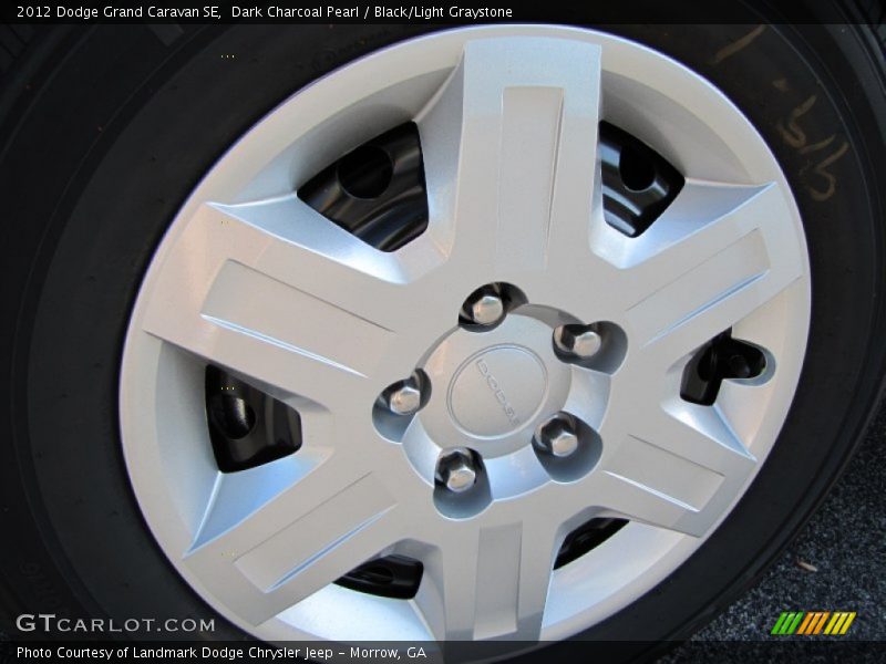 Dark Charcoal Pearl / Black/Light Graystone 2012 Dodge Grand Caravan SE