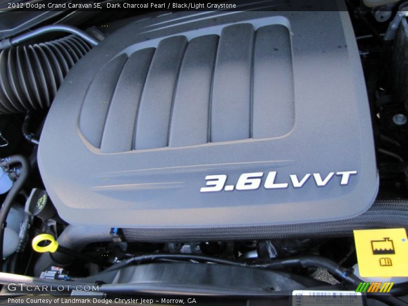 Dark Charcoal Pearl / Black/Light Graystone 2012 Dodge Grand Caravan SE