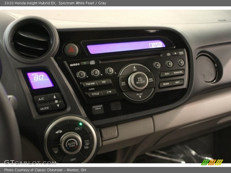 Spectrum White Pearl / Gray 2010 Honda Insight Hybrid EX