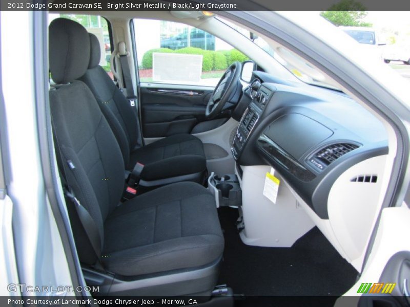 Bright Silver Metallic / Black/Light Graystone 2012 Dodge Grand Caravan SE