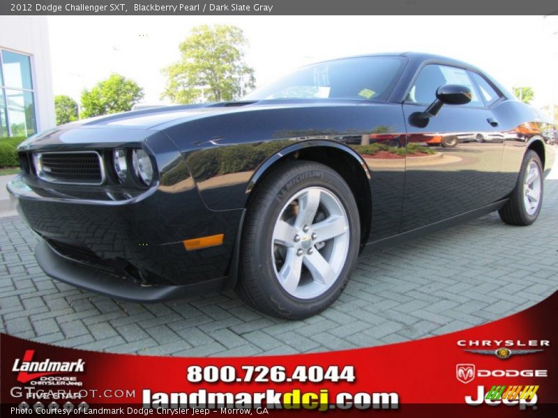 Blackberry Pearl / Dark Slate Gray 2012 Dodge Challenger SXT