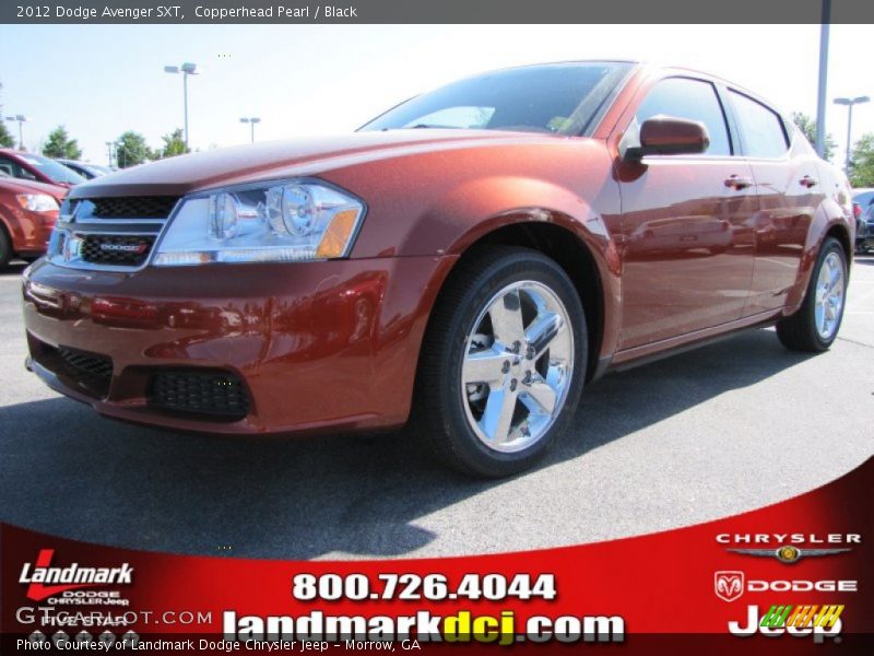 Copperhead Pearl / Black 2012 Dodge Avenger SXT