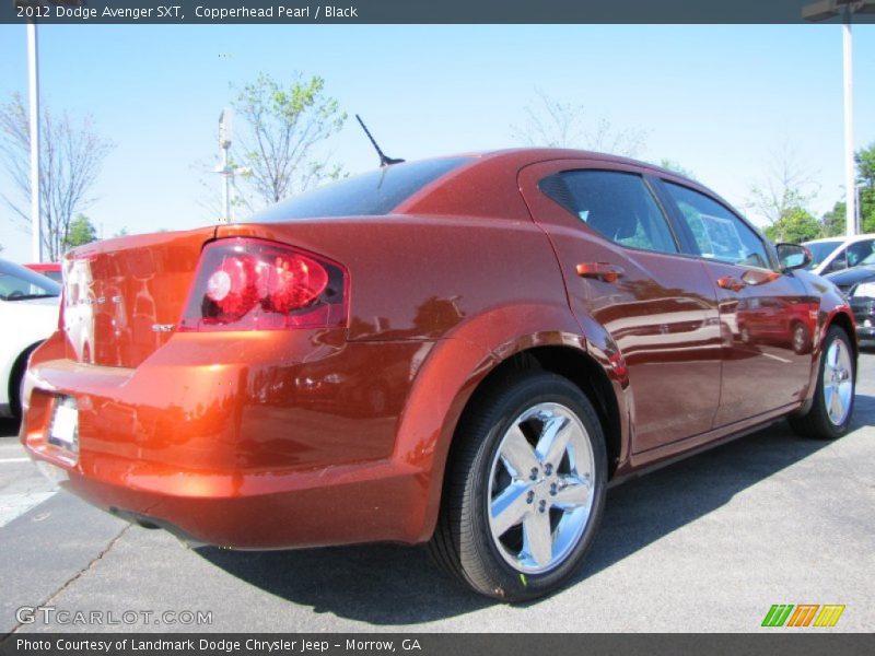 Copperhead Pearl / Black 2012 Dodge Avenger SXT