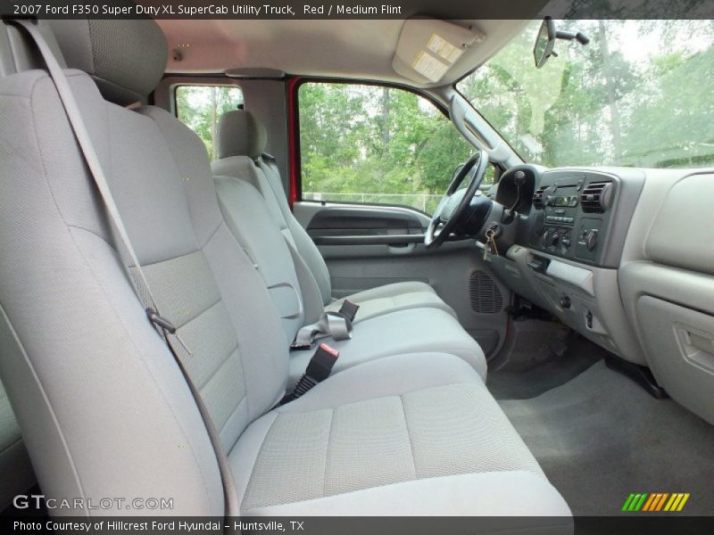 Red / Medium Flint 2007 Ford F350 Super Duty XL SuperCab Utility Truck
