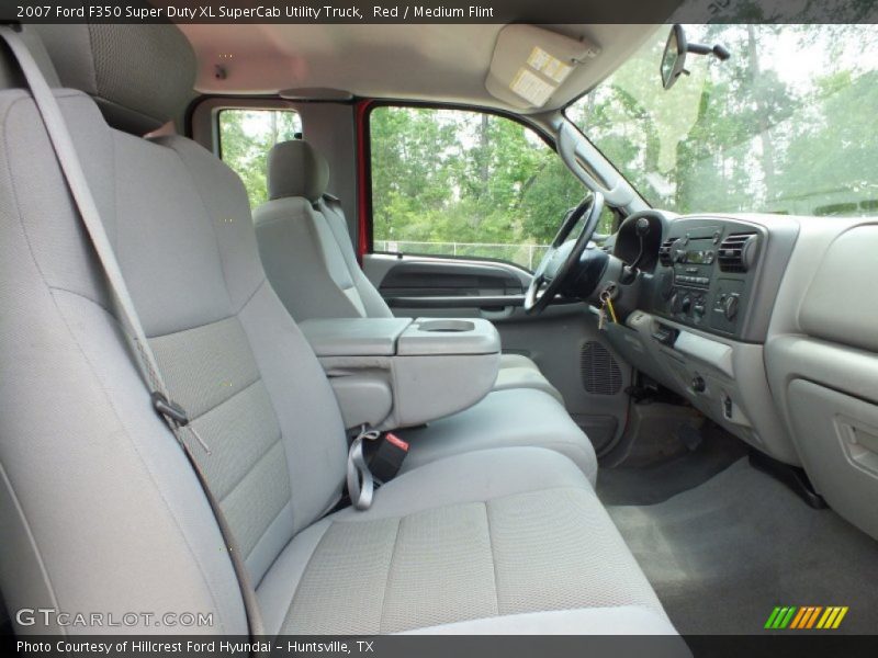 Red / Medium Flint 2007 Ford F350 Super Duty XL SuperCab Utility Truck