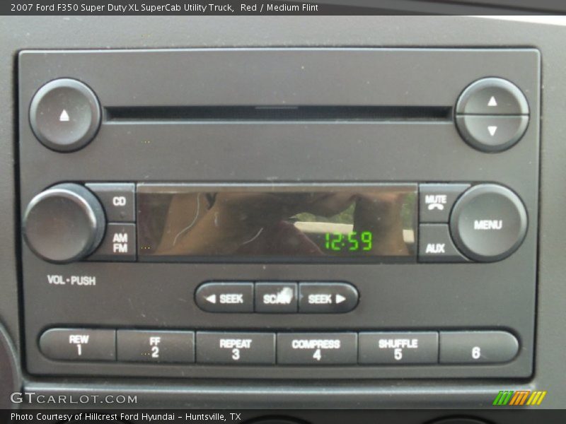 Red / Medium Flint 2007 Ford F350 Super Duty XL SuperCab Utility Truck