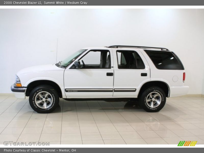 Summit White / Medium Gray 2000 Chevrolet Blazer LS