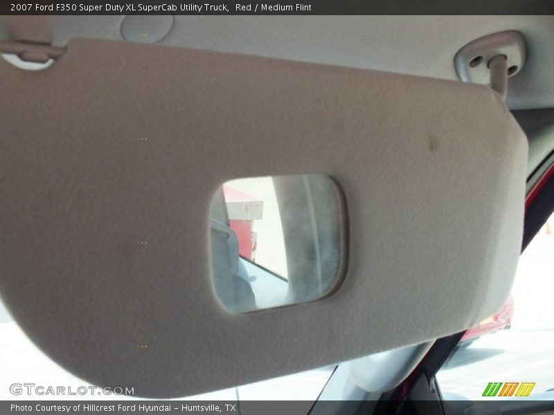 Red / Medium Flint 2007 Ford F350 Super Duty XL SuperCab Utility Truck