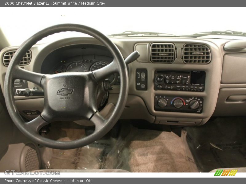 Summit White / Medium Gray 2000 Chevrolet Blazer LS