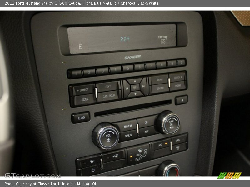 Controls of 2012 Mustang Shelby GT500 Coupe