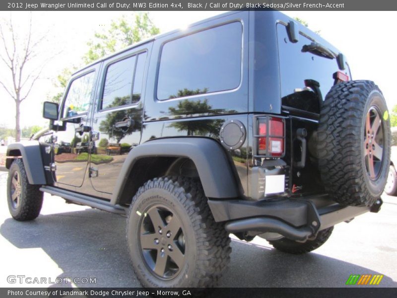 Black / Call of Duty: Black Sedosa/Silver French-Accent 2012 Jeep Wrangler Unlimited Call of Duty: MW3 Edition 4x4