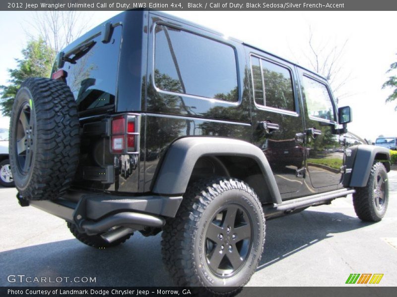 Black / Call of Duty: Black Sedosa/Silver French-Accent 2012 Jeep Wrangler Unlimited Call of Duty: MW3 Edition 4x4