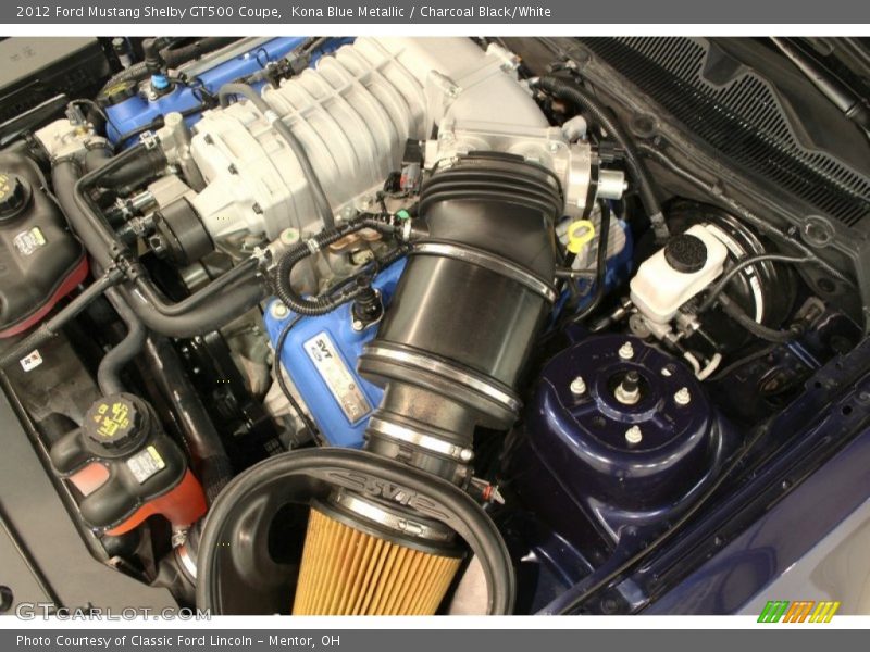  2012 Mustang Shelby GT500 Coupe Engine - 5.4 Liter Supercharged DOHC 32-Valve Ti-VCT V8