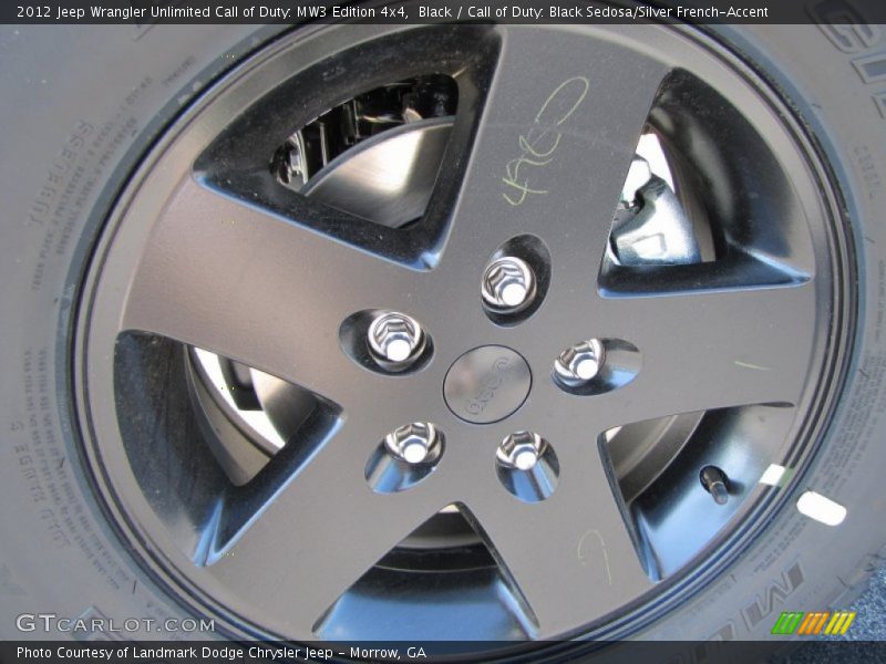 Black / Call of Duty: Black Sedosa/Silver French-Accent 2012 Jeep Wrangler Unlimited Call of Duty: MW3 Edition 4x4