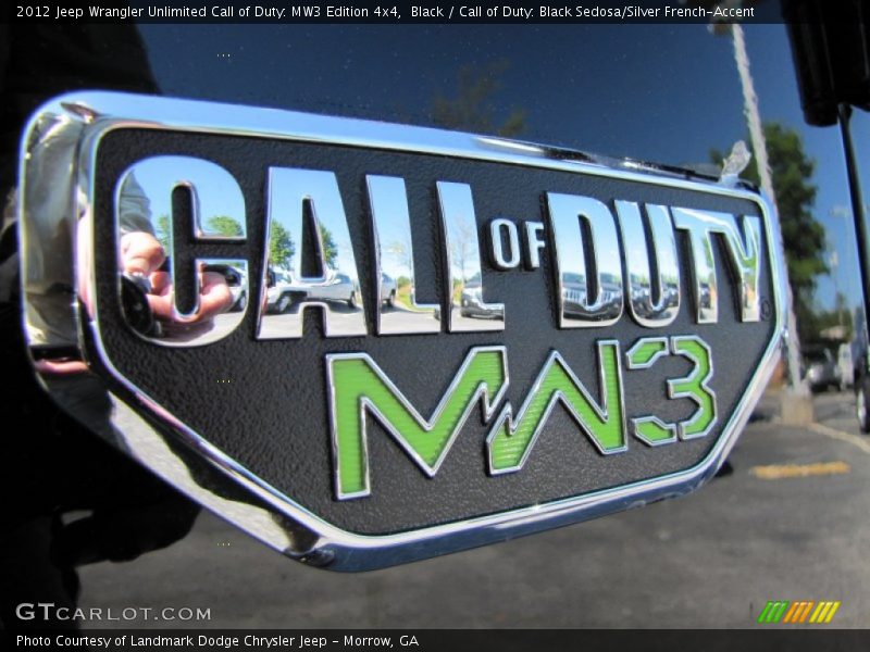 Black / Call of Duty: Black Sedosa/Silver French-Accent 2012 Jeep Wrangler Unlimited Call of Duty: MW3 Edition 4x4