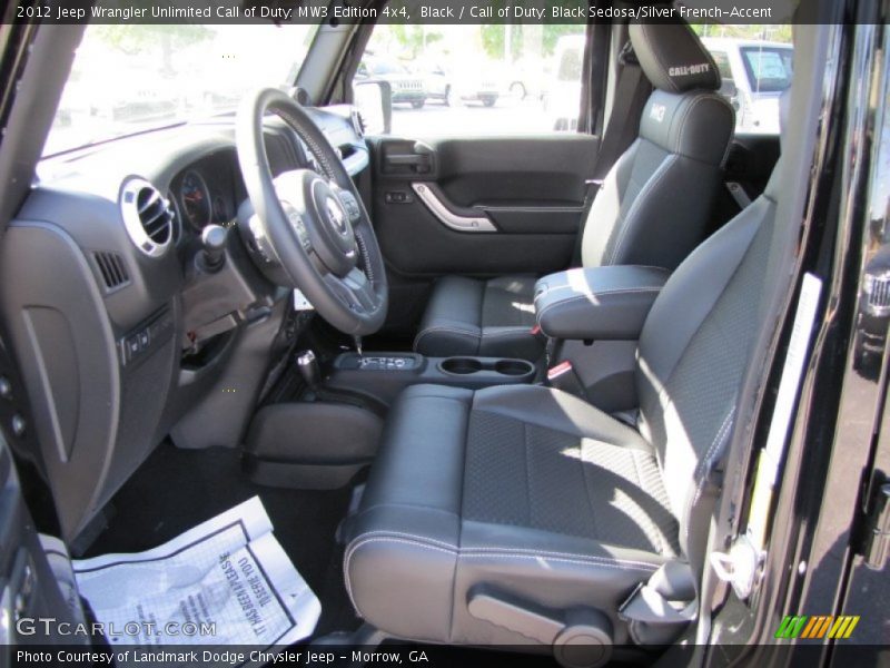 Black / Call of Duty: Black Sedosa/Silver French-Accent 2012 Jeep Wrangler Unlimited Call of Duty: MW3 Edition 4x4