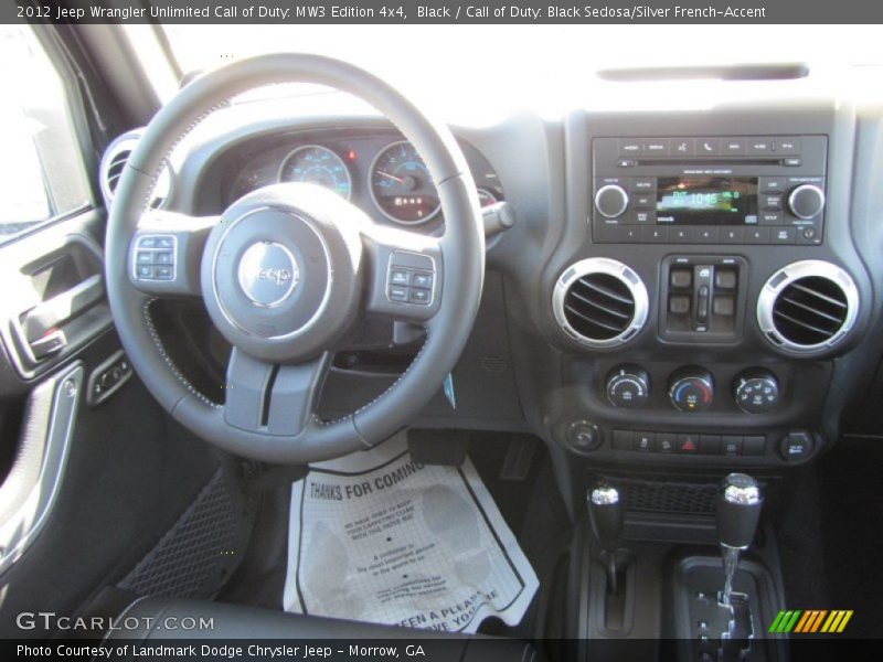 Black / Call of Duty: Black Sedosa/Silver French-Accent 2012 Jeep Wrangler Unlimited Call of Duty: MW3 Edition 4x4