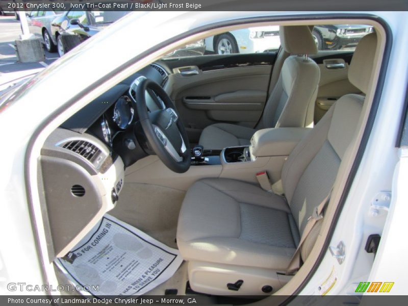 Ivory Tri-Coat Pearl / Black/Light Frost Beige 2012 Chrysler 300