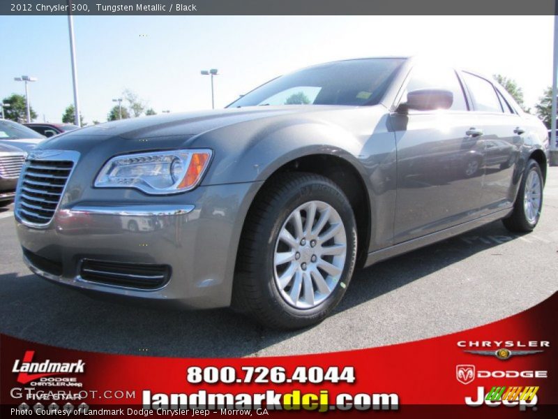 Tungsten Metallic / Black 2012 Chrysler 300