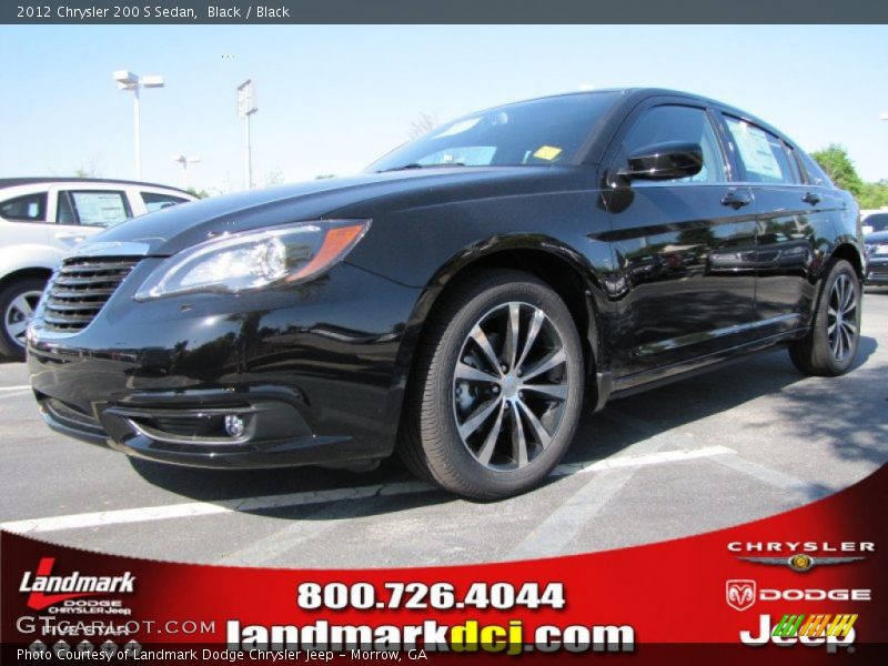Black / Black 2012 Chrysler 200 S Sedan