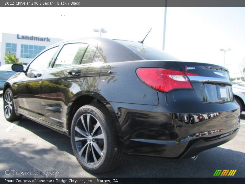 Black / Black 2012 Chrysler 200 S Sedan