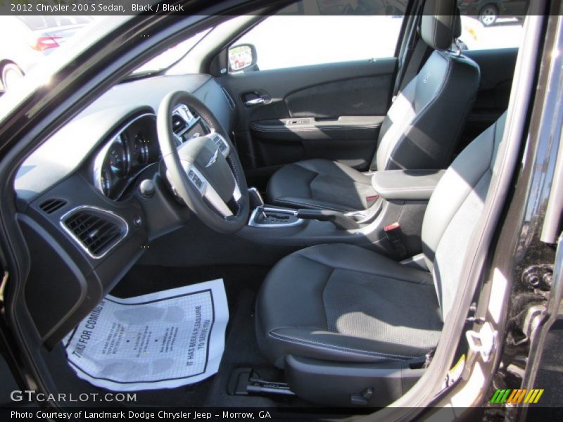 Black / Black 2012 Chrysler 200 S Sedan
