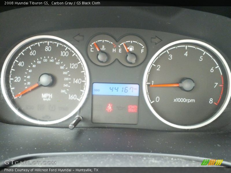 Carbon Gray / GS Black Cloth 2008 Hyundai Tiburon GS