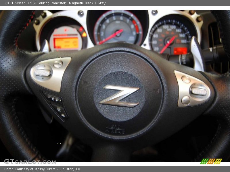 Magnetic Black / Gray 2011 Nissan 370Z Touring Roadster