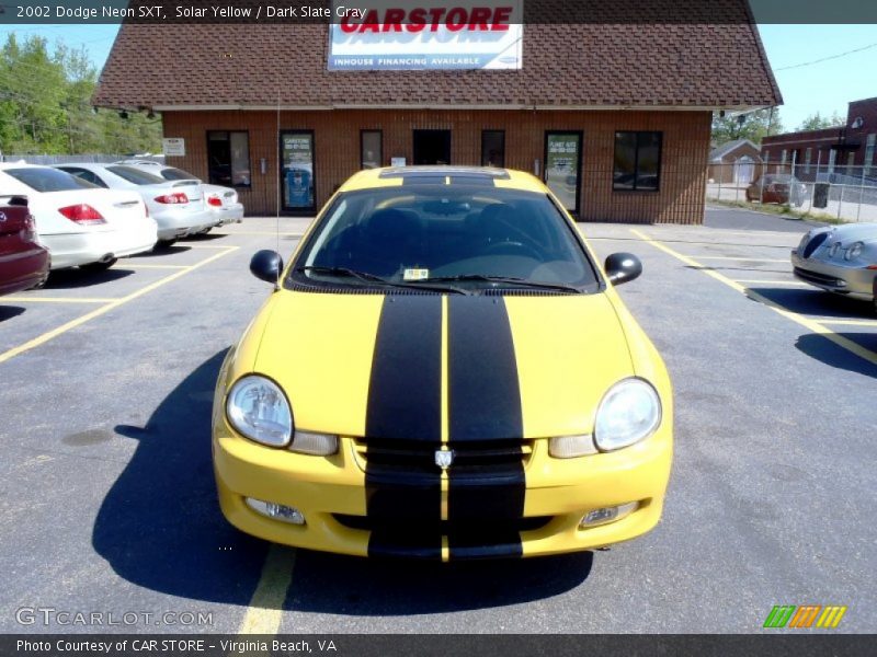 Solar Yellow / Dark Slate Gray 2002 Dodge Neon SXT