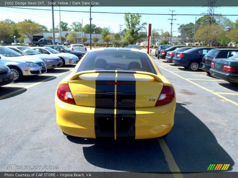 Solar Yellow / Dark Slate Gray 2002 Dodge Neon SXT