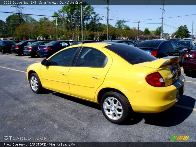 Solar Yellow / Dark Slate Gray 2002 Dodge Neon SXT