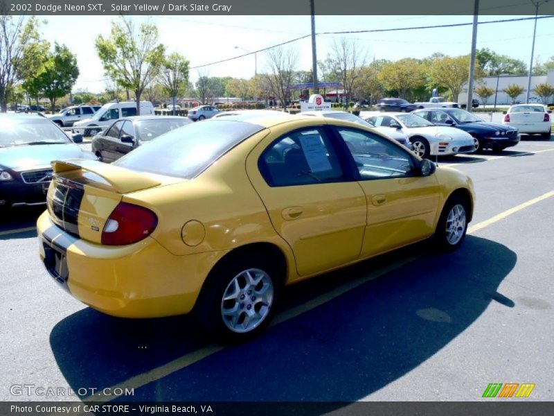 Solar Yellow / Dark Slate Gray 2002 Dodge Neon SXT