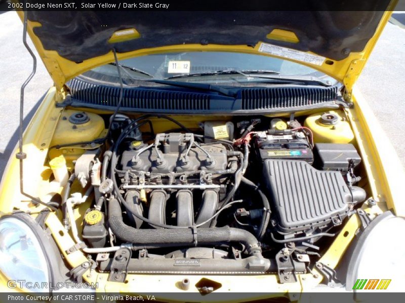 Solar Yellow / Dark Slate Gray 2002 Dodge Neon SXT