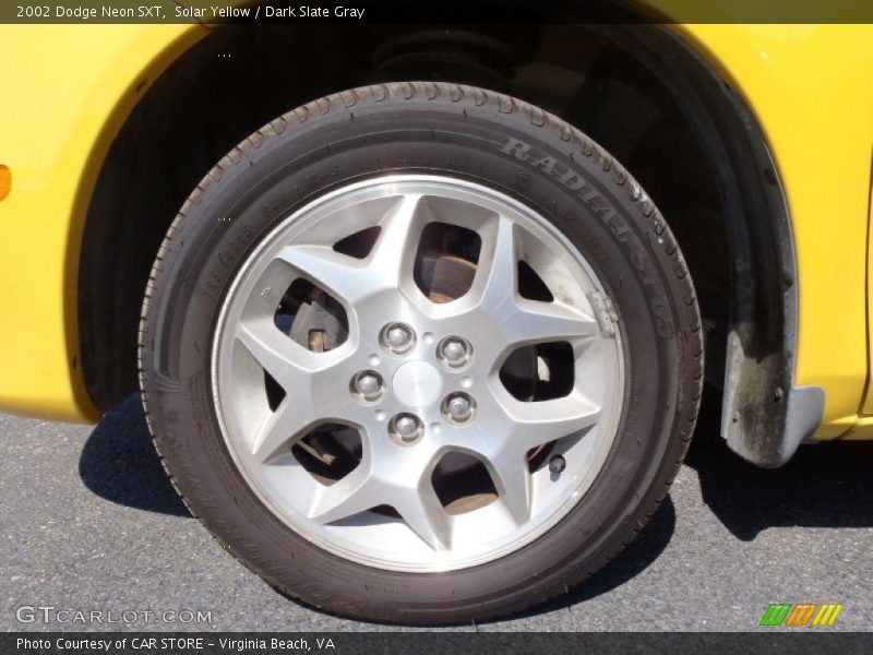 Solar Yellow / Dark Slate Gray 2002 Dodge Neon SXT