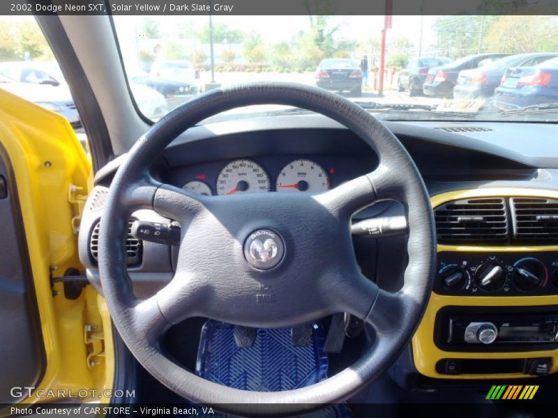 Solar Yellow / Dark Slate Gray 2002 Dodge Neon SXT