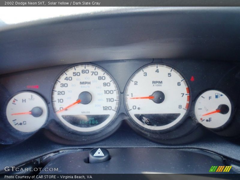 Solar Yellow / Dark Slate Gray 2002 Dodge Neon SXT